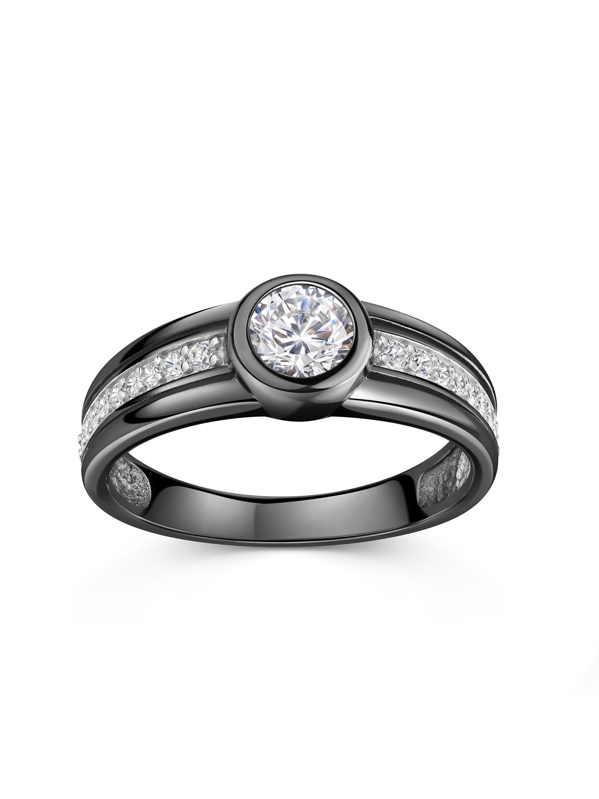 CELESTA Ring in Schwarz: Vorderseite