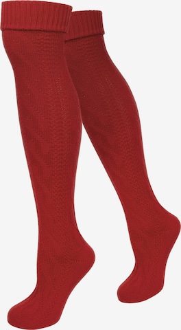 normani - Calcetines tradicionales en rojo: frente