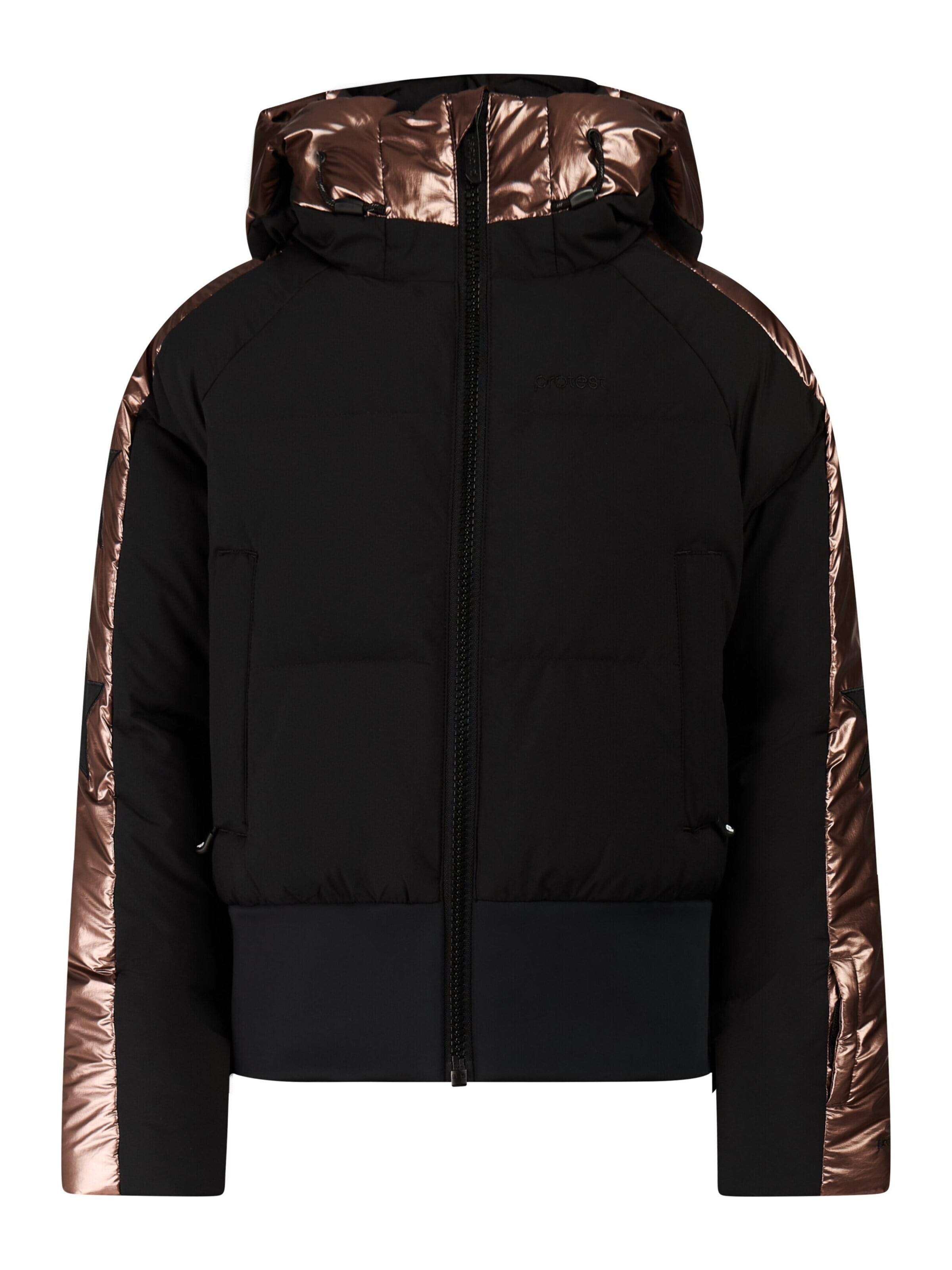 PROTEST Sportjacke 'PRTMindy JR' in Schwarz: Vorderseite