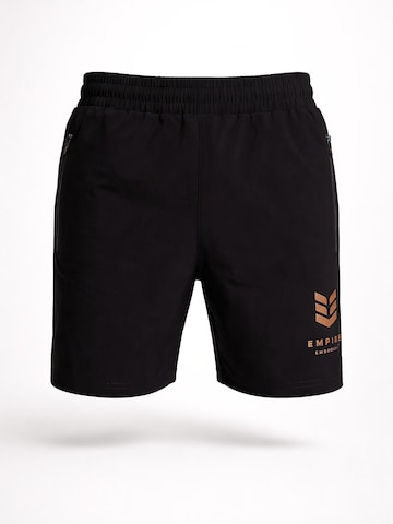 Empire Embodied Slim fit Workout Pants 'Herren Shorts Herkules' in Black: front