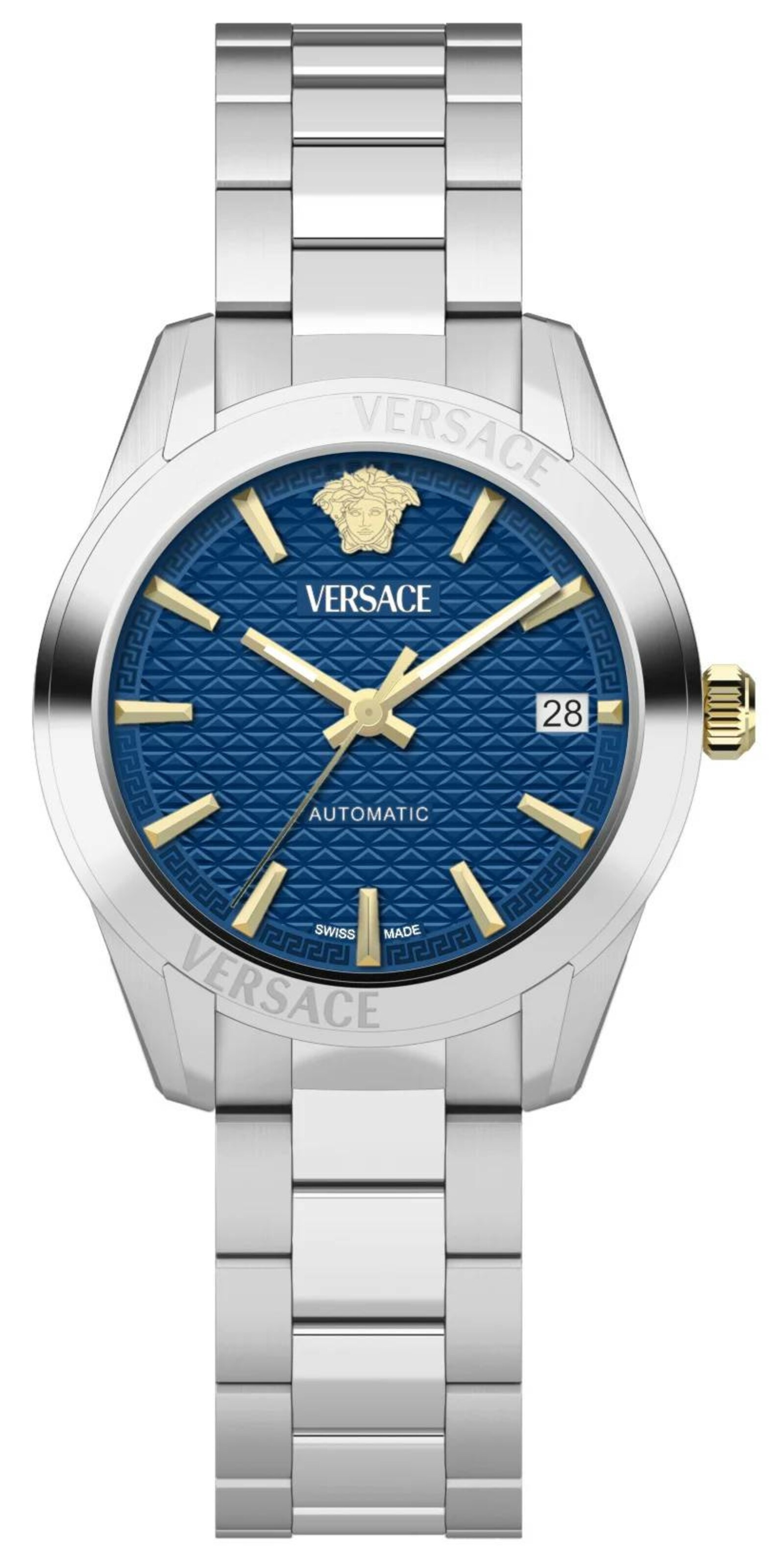VERSACE Analog watch 'Greca Classic' in Blue / Silver, Item view