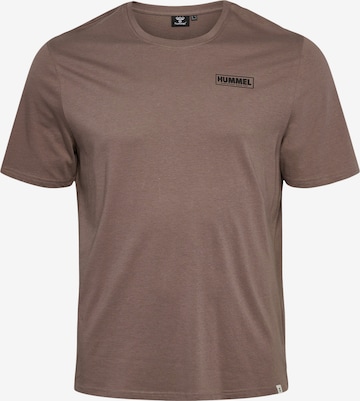 T-Shirt fonctionnel Hummel en marron : devant