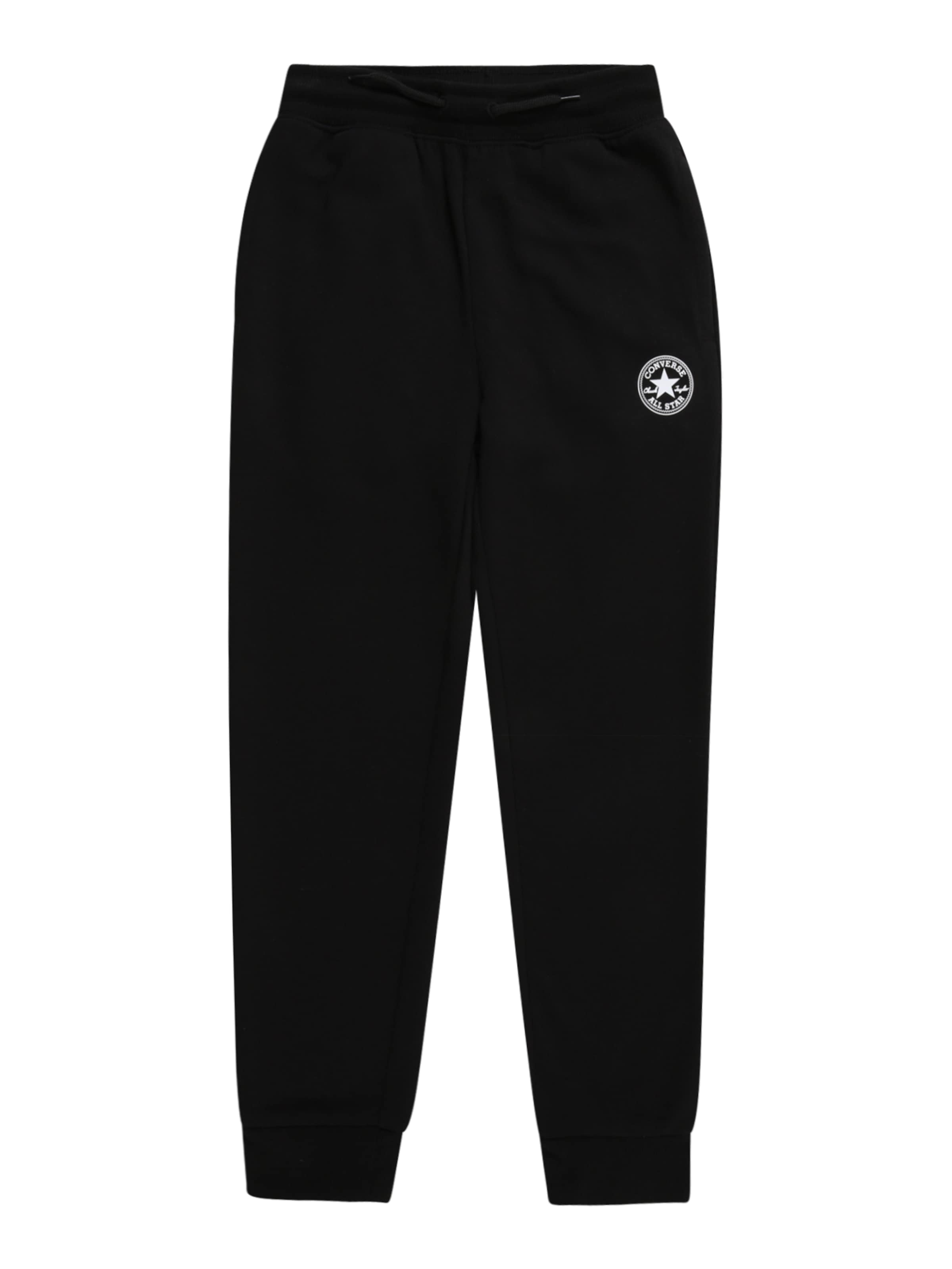 juoda CONVERSE Siaurėjantis Kelnės 'CHUCK': priekis