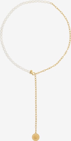 Chaîne caï en or : devant