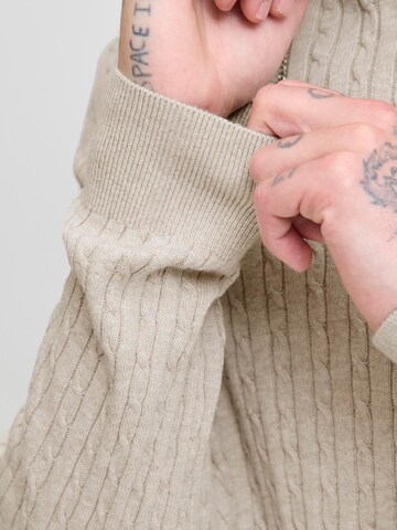 JACK & JONES Свитер 'JJEEMIL' в Бежевый