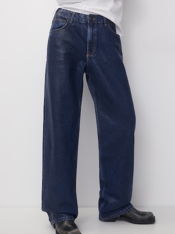 Pull&Bear Wide Leg Jeans i blå: forside