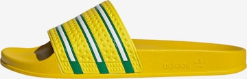 ADIDAS ORIGINALS Muiltjes 'Adilette' in Geel: voorkant