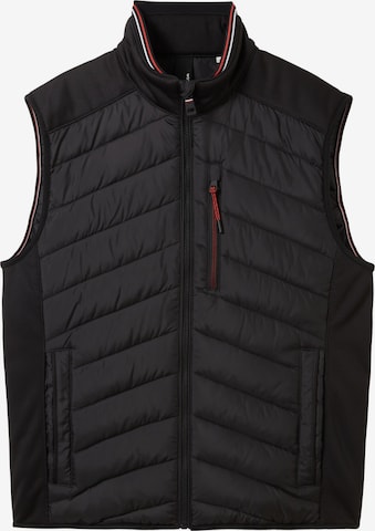 TOM TAILOR Vest in Black: front