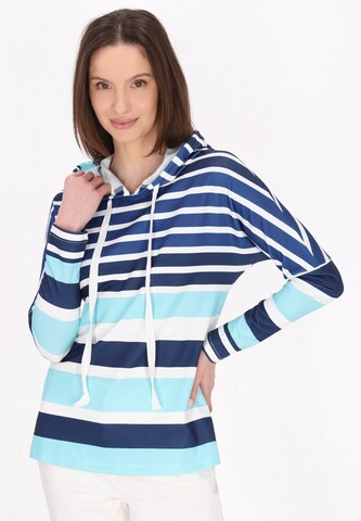 usha BLUE LABEL Sweatshirt 'Fashion Look' in Blauw: voorkant