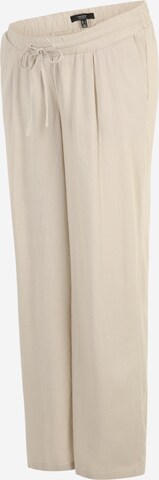 Vero Moda Maternity Wide leg Broek 'JESMILO' in Beige: voorkant