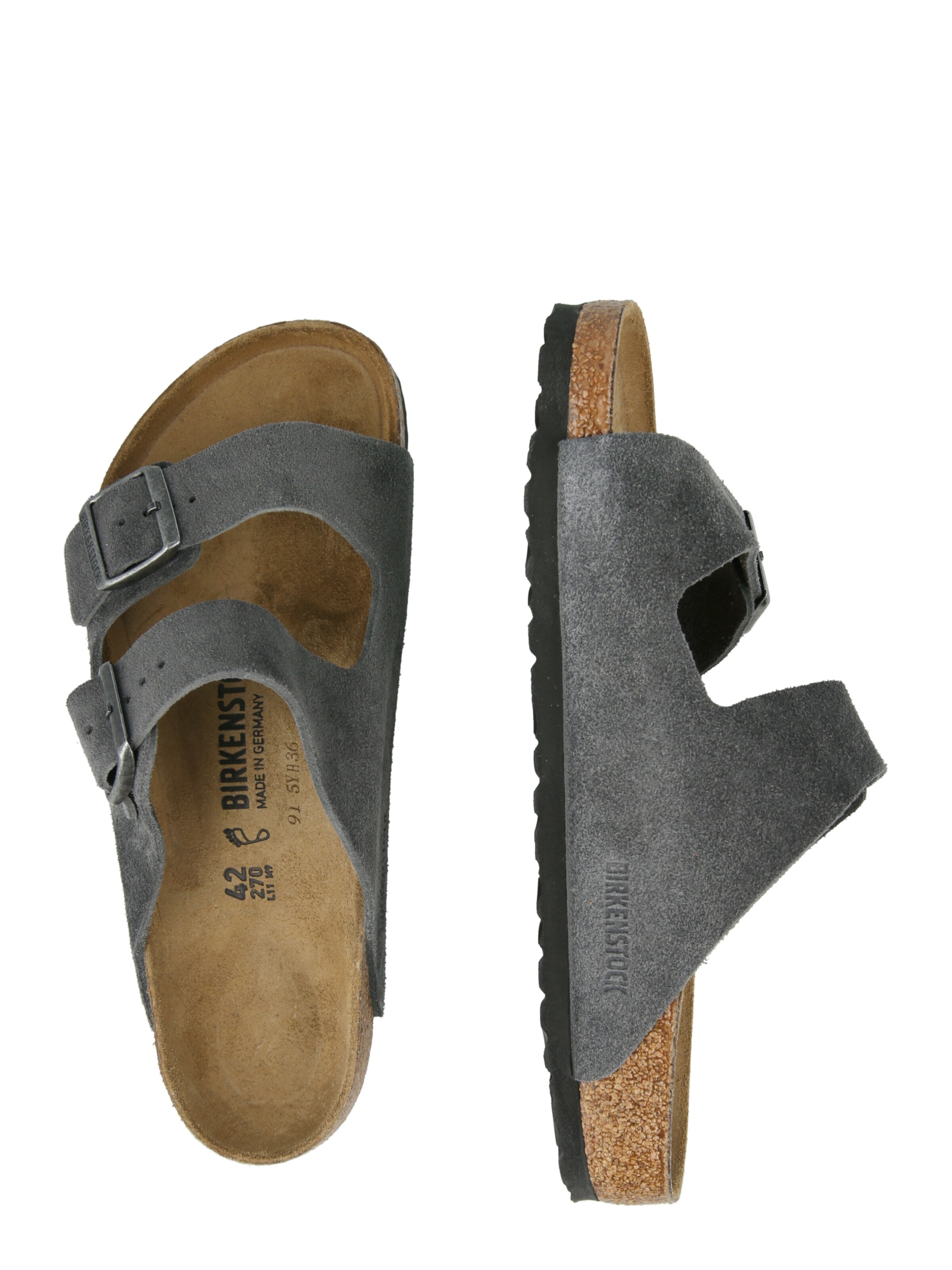 BIRKENSTOCK Muiltjes 'Arizona LEVE' in Grijs
