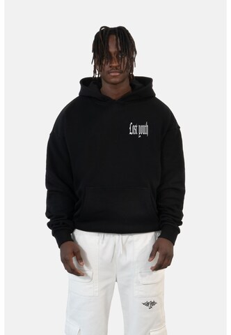 Lost YouthSweater majica 'Dollar' - crna boja: prednji dio