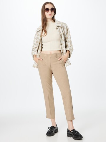 Marella - regular Pantalón de pinzas 'TEHERAN' en marrón