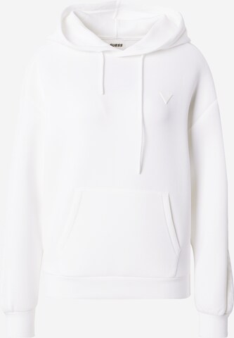 GUESS Sportief sweatshirt 'BRENDA' in Wit: voorkant