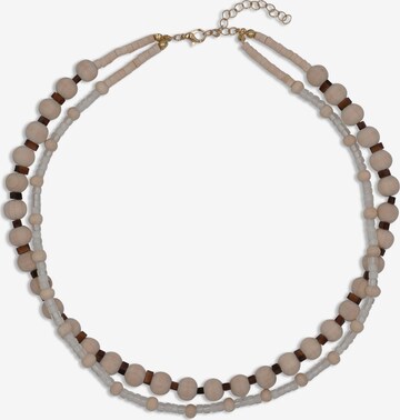 J. Jayz Necklace in Beige: front