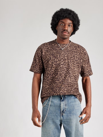 HOLLISTER Μπλουζάκι σε καφέ: μπροστά