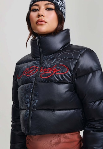 Ed Hardy Winterjas in Zwart