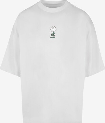 T-Shirt 'Peanuts - Charlie Brown' Merchcode en blanc : devant