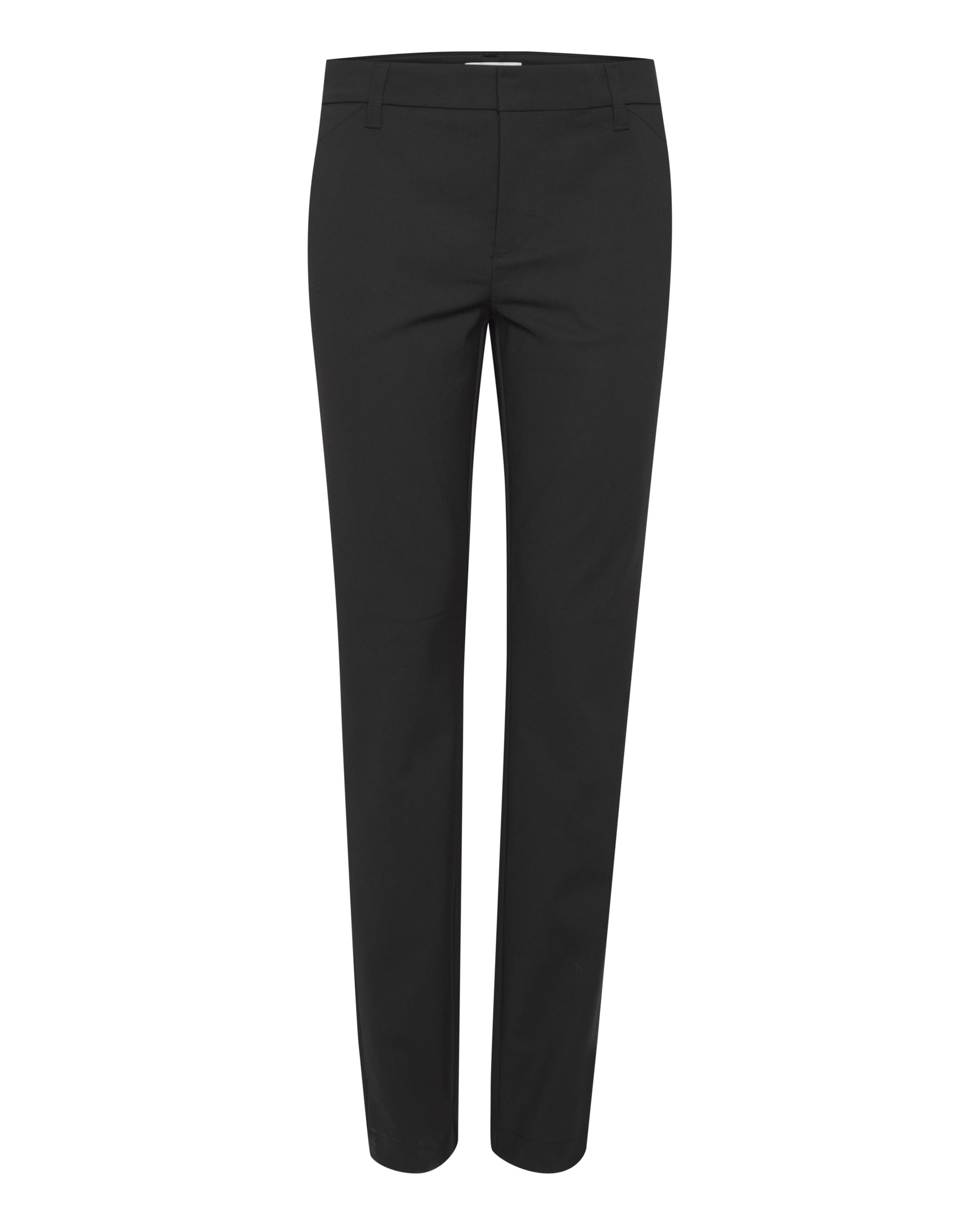 Pulz Slim fit Pants 'PZBindy' in Black: front
