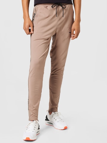 Coupe slim Pantalon Pegador en marron : devant