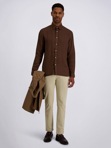 Coupe regular Chemise PIERRE CARDIN en marron