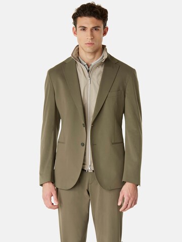 Boggi Milano Slim fit Suit Jacket in Green: front