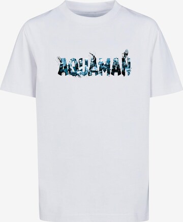 Regular fit Maglietta 'Aquaman' di ABSOLUTE CULT in bianco: frontale