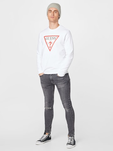 GUESS Sweatshirt 'Audley' in White
