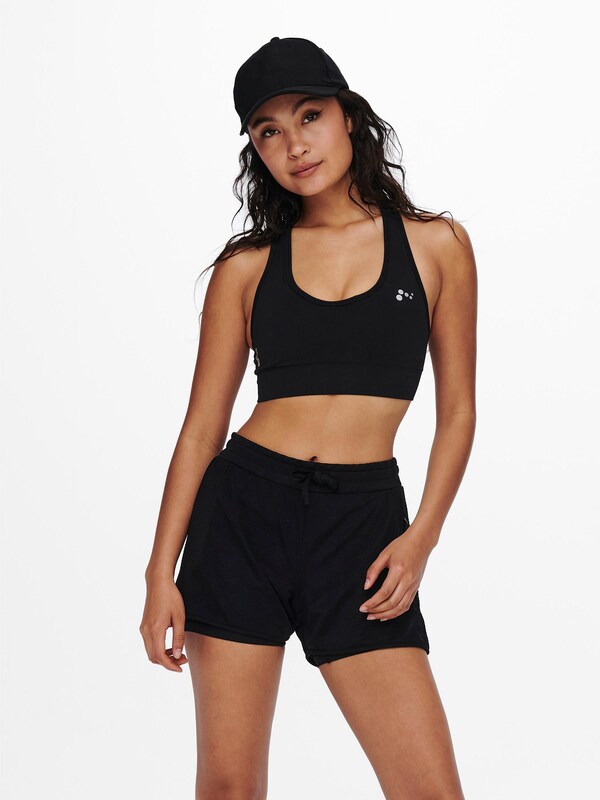 ONLY PLAY Regular Sports Bra 'Daisy' in Black