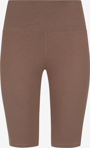 Evoni Leggings 'knielang aus Baumwolle' in Braun: Vorderseite