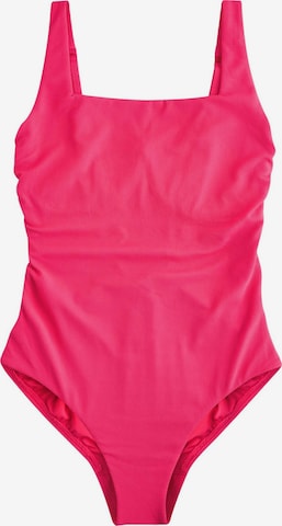NextBustier Jednodijelni kupaći kostim - roza boja: prednji dio