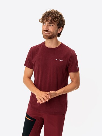 VAUDE Functioneel shirt 'Sveit' in Rood: voorkant
