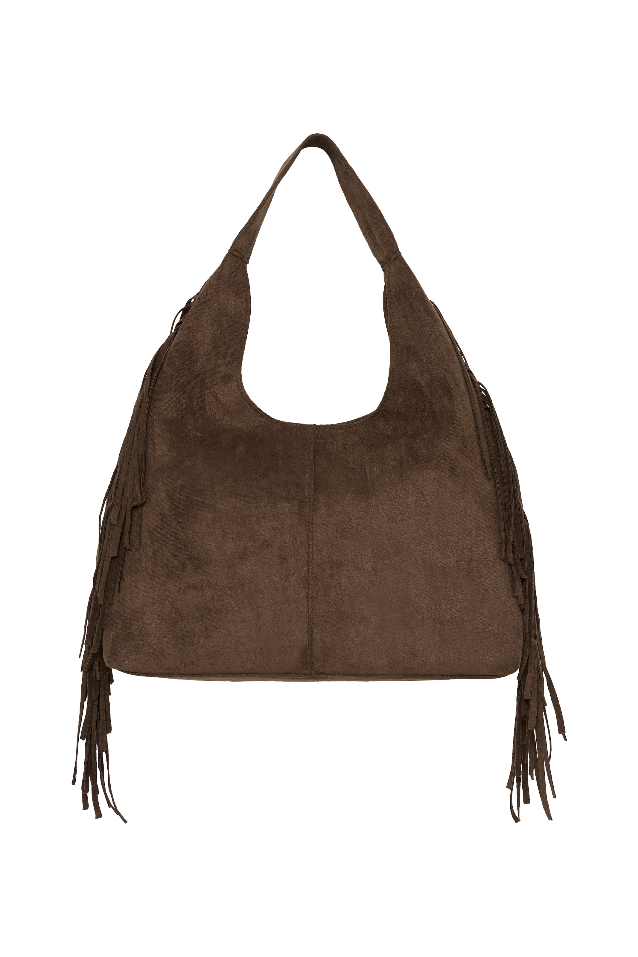 ICHI Schultertasche 'IAELBA' in Braun: Vorderseite