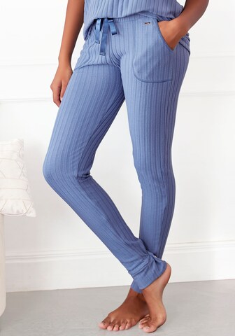 s.Oliver Pyjamabroek in Blauw: voorkant