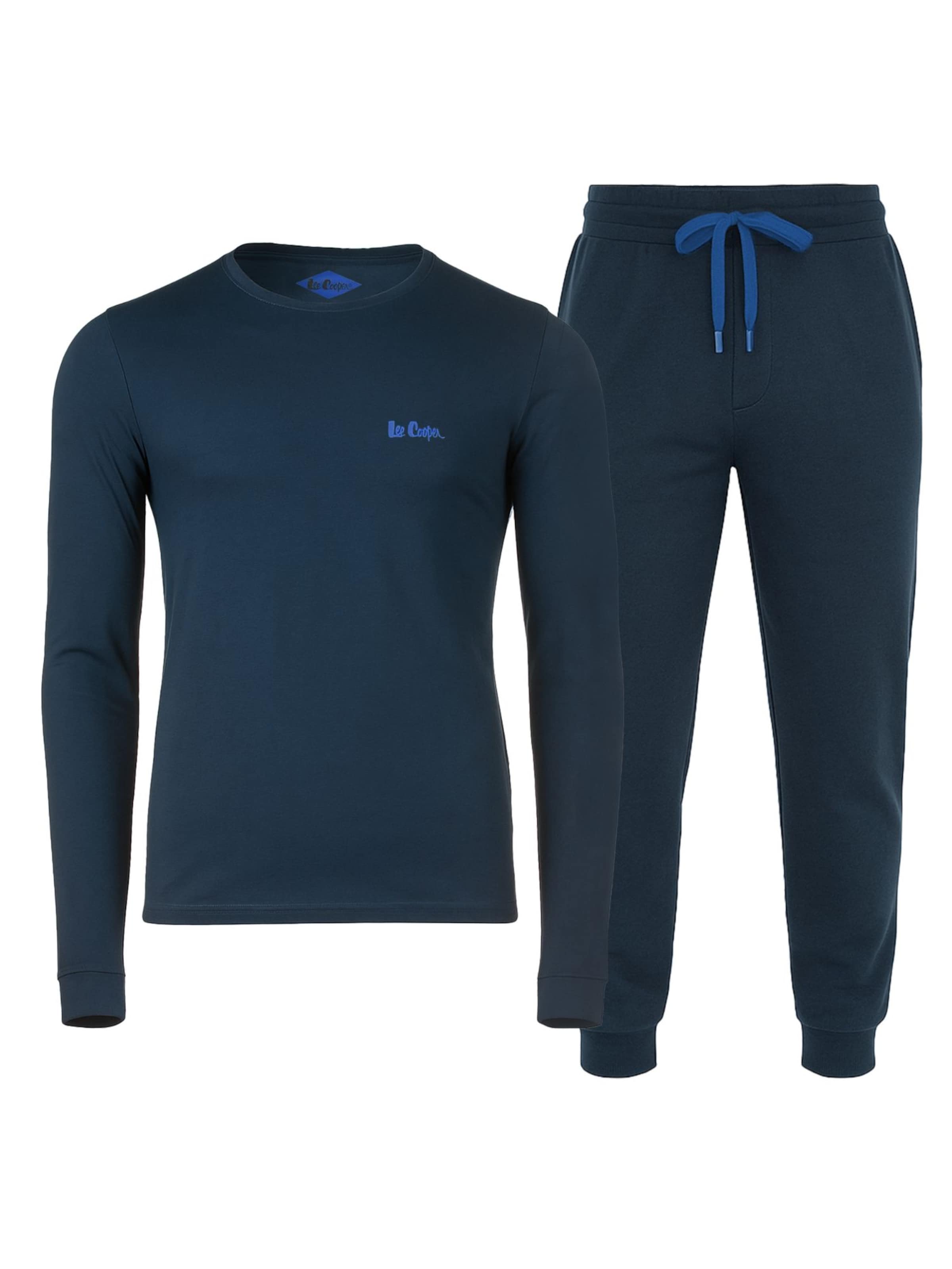 Lee Cooper Pyjamas lang i blå: forside