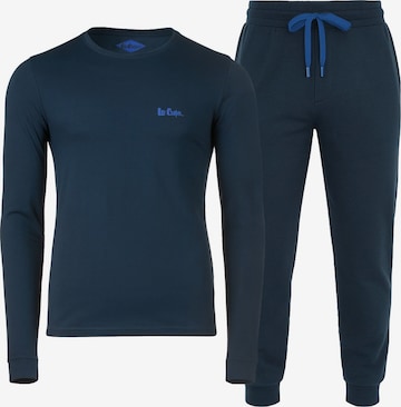 Pyjama long Lee Cooper en bleu : devant