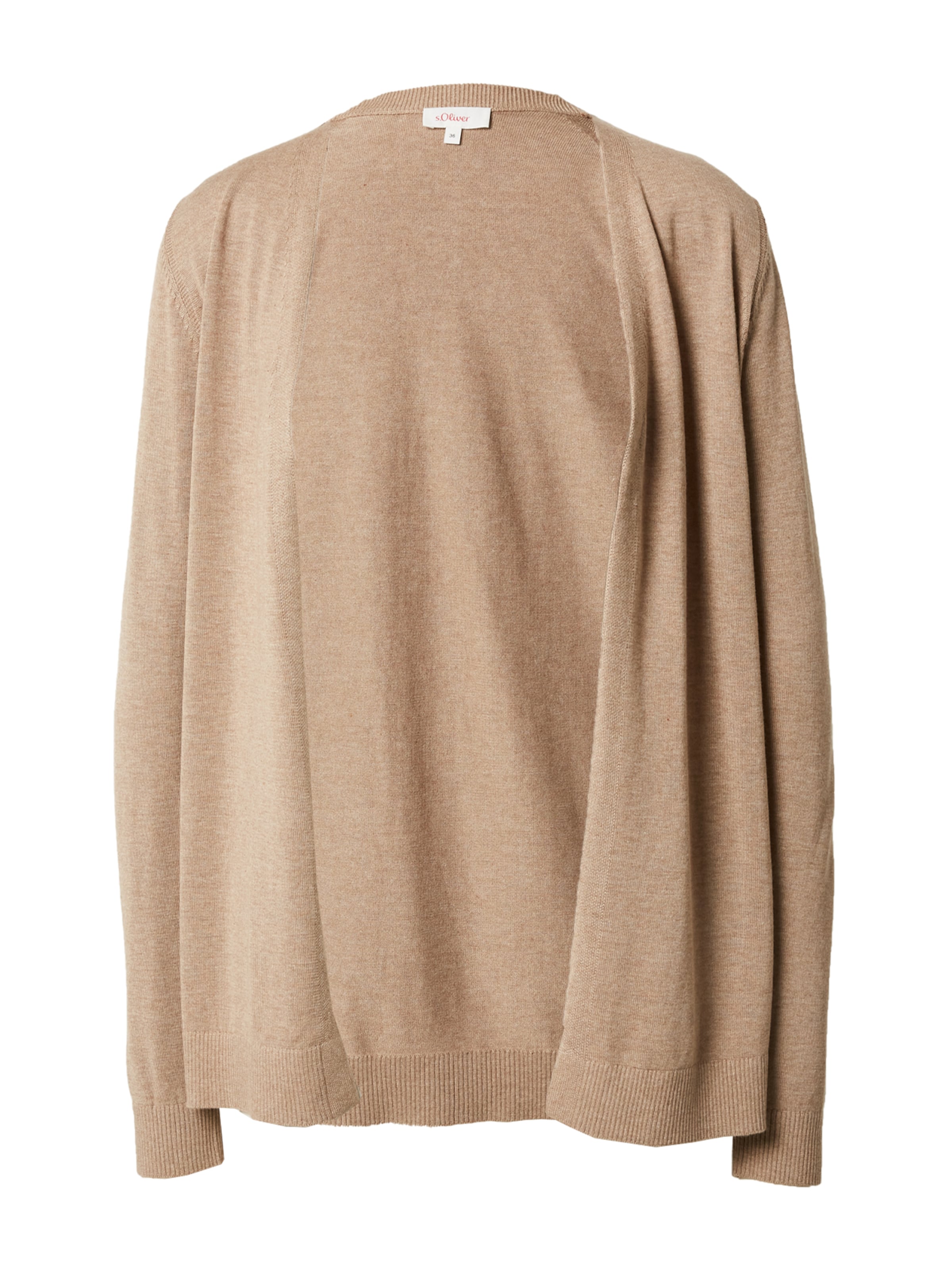 s.Oliver Strickjacke in Beige: Vorderseite