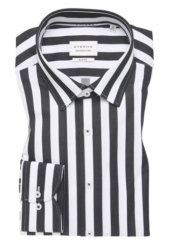 ETERNA Slim fit Overhemd in Zwart