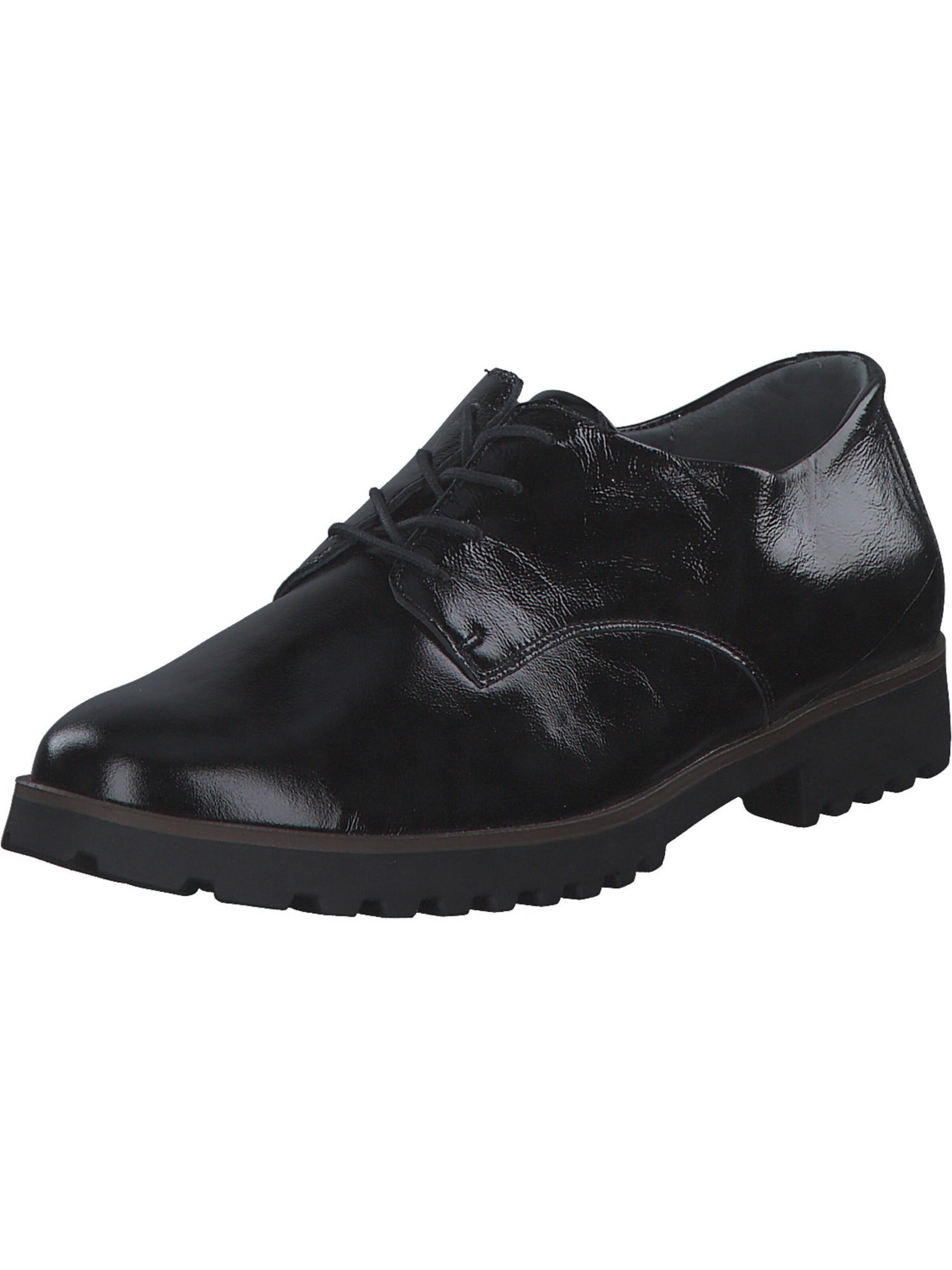 WALDLÄUFER Schnürschuh 'Elisa H' in Schwarz: Vorderseite