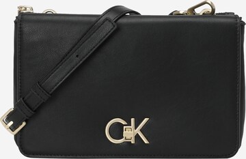 Calvin Klein - Bolso de hombro en negro: frente