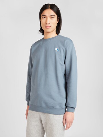 Cleptomanicx Sweatshirt 'Embro Gull' in Blue: front