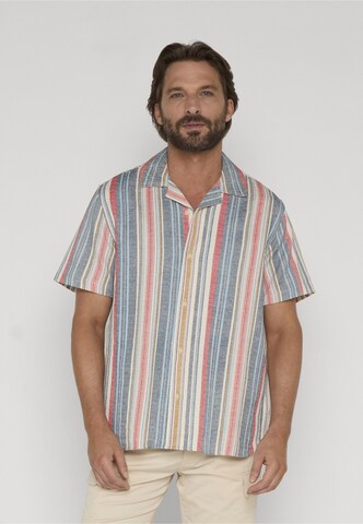 INDICODE JEANS - Ajuste confortable Camisa 'Ravin' en beige: frente