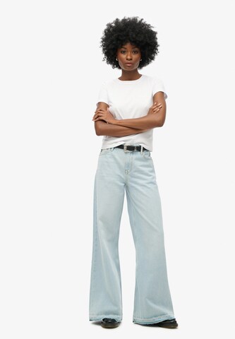Superdry Wide leg Jeans in Blauw