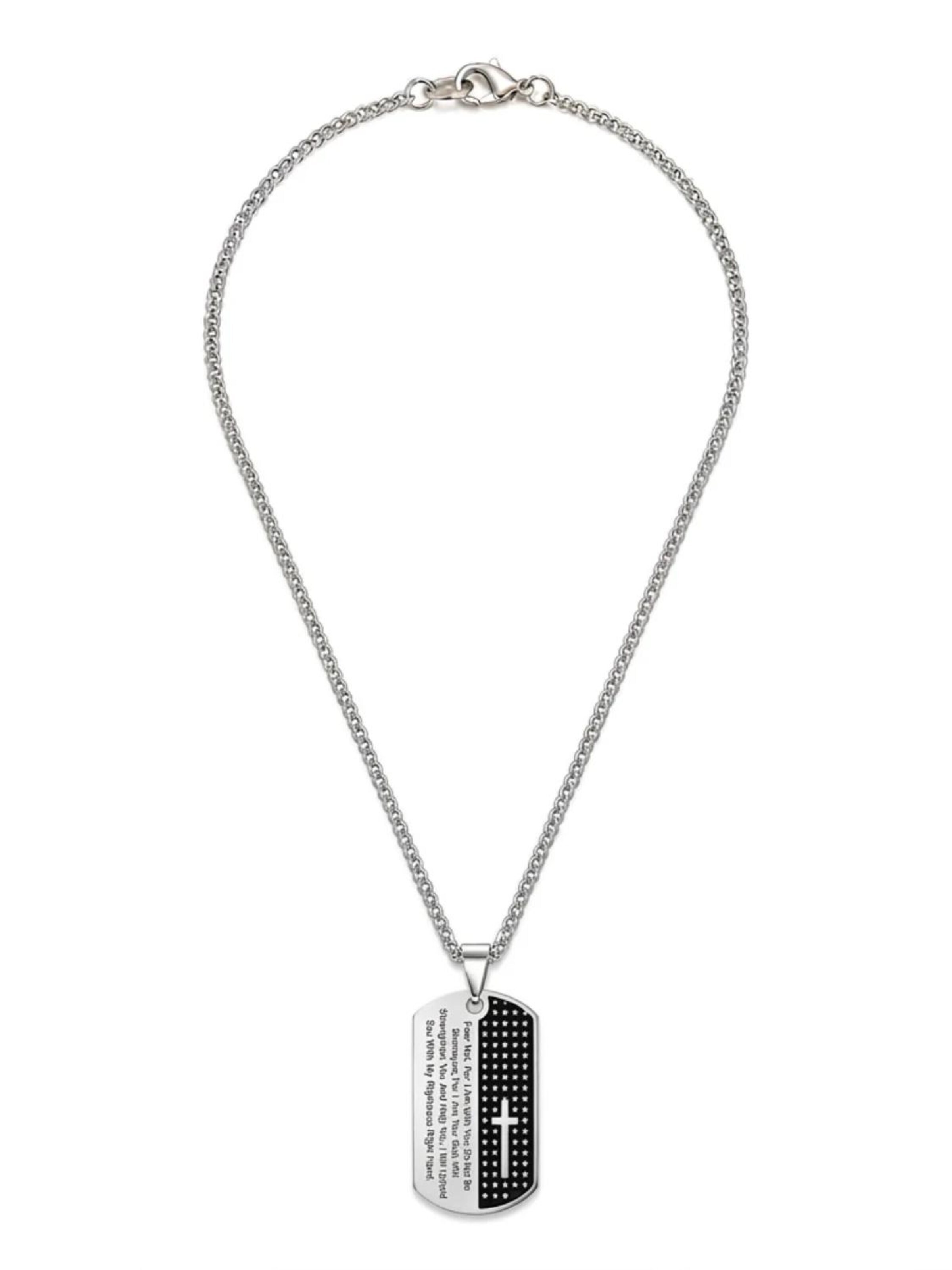 Eternal Ketting 'No Fear' in Zilver: voorkant
