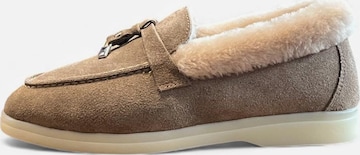 Begoria Slippers 'Suede' in Brown: front