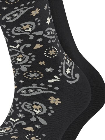ESPRIT Socks 'Soft Paiyley 2-Pack' in Black