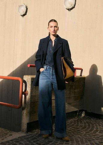 MANGO Mantel 'Loulou' in Blau