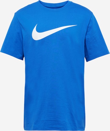 Nike Sportswear Majica 'Swoosh' | modra barva: sprednja stran