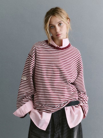 Pull&Bear Shirt 'PACIFIC' in Red