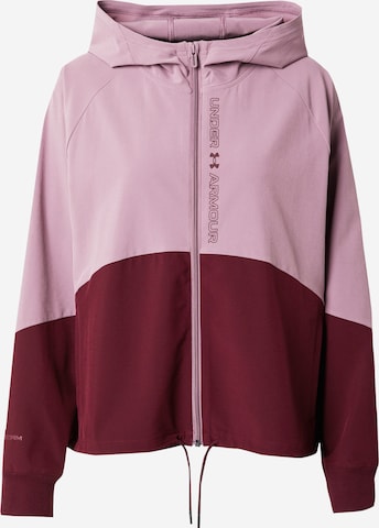 UNDER ARMOUR Athletic Jacket in Purple: front